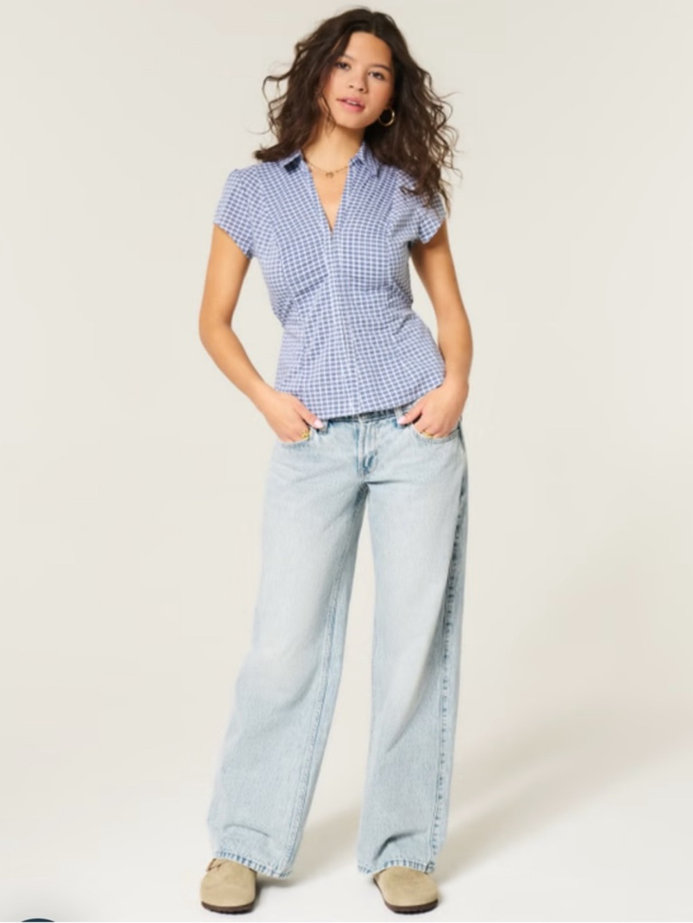Hollister Light Blue Low Rise Jeans